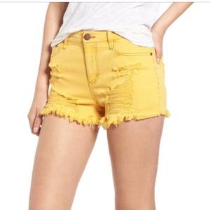 Tinsel Decon Ripped Denim Shorts